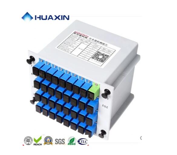 1X32 Mini Plug-in Cassette/Lgx Box PLC Splitter Sc/APC Fiber Optic Splitter