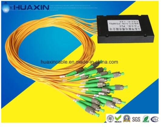 Box Type Fiber Optical 1*16 PLC Splitter with FC/APC Connector